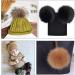 20 Pcs Dark Color 4 Inch Fluffy Pom Poms with Elastic Loop - DIY Crafts Knitting Accessories for Hats, Shoes, and Bags - Buy Online on GoSupps.com