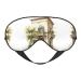 SSIMOO Antique Building with Roman Olive Branch and Greek Soft Sleep Eye Mask Female Breathable Eye Patch Perfect for Travel and Relaxation Black