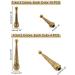 PandaHall 28pcs Bolo Tie Tips Replacement End Caps - 4 Style Alloy Long Bolo Cap Buckle Fashion Findings for DIY Crafts - 4mm/5.5mm Inner Diameter - Buy Online on GoSupps.com