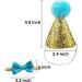 Christmas Pet Party Jazz Hat and Bow Tie Set for Small Dogs and Cats - Light Blue - Buy Online on GoSupps.com