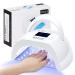 BOLASEN Professional UV Nail Lamp for Fast Curing Gel Polish  80W UV Light for Nails  Salon Quality Led Nail Dryer with Metal Base  42 Beads  4 Timers  Auto Sensor - Gift for Women  i2 Plus Nail lamp with removable metal...