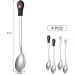 4-Piece Stainless Steel Pet Can Spoons Set - White and Black | Dog and Cat Food Spoons - Buy Online on GoSupps.com