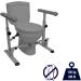 KMINA - Toilet Safety Rails for Elderly (330 lbs)  Toilet Safety Frame Adjustable Height Width  Heavy Duty Toilet Handles  Handicap Toilet Seat  Stand Alone Toilet Rails Elderly  Easy Installation - Buy Online on GoSupps.com