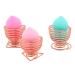 Xiaoyu Makeup Sponge Holder - Pack of 3 Rose Gold Egg Powder Puff Display & Drying Rack for Cosmetics Storage - Buy Online on GoSupps.com