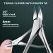 Toenail Clippers for Seniors | Wide Jaw Heavy Duty Silver Toenail Clippers Set for Thick Nails | Professional Sharp Curved Blade & Long Handle - Buy Online on GoSupps.com
