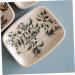 Amosfun 3pcs Ceramic Hand-painted Soap Dish Soap Holder Tank Storage Organizer Soap Container Soap Stand Soap Dishes for Bathroom Creative Soap Dish Bathroom Soap Dish White Ceramics Tray - Buy Online on GoSupps.com