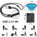 Anevios Adjustable Reflective Dog Leash 3m - Multifunctional Double Linen Nylon with 2 Carabiner Hooks & 3 Rings for Large & Medium Dogs | International Shipping Available - Buy Online on GoSupps.com