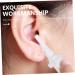 GOOHOCHY 10pcs Replacement Ear Washer Tips Disposable Ear Cleaning Tools Material Soft Yet Firm for Adult Wash - Buy Online on GoSupps.com