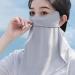 Breathable Gray Facial Cover for Sun Protection | Cooling Face Cover & Scarf for Outdoor Activities - Buy Online on GoSupps.com
