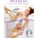 YBLNTEK Rechargeable Bikini Trimmer for Women - 2 in 1 Electric Razor for Pubic Hair Removal - Wet/Dry Use, Cordless and Washable - Purple - Buy Online on GoSupps.com