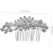 Angoily Pearl Hair Clip Bridal Floral Headpiece Wedding Crystal Hair Comb Floral Hair Comb Flower Side Hair Clips Jeweled Hair Clips Alloy Comb Hair Accessories Bride Fashion - Buy Online on GoSupps.com