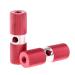 MinLia 1 Pair Bike Pegs,Aluminum Alloy Bike Pegs Foot Pedals Backseats Stands,BMX Bicycle Cycle Bike Stunt Pegs Alloy Anodised Colour Wheel Tyre,Red