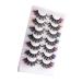 FOMIYES 7 Pairs False Lashes Fake Eyelashes Color Lashes Cosplay Lashes Colored Lash Extensions Eyelashes with Color Colored Eyelashes Lash Clusters Fake Lashes Dense Chemical Fiber Extend