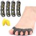 Toe spreader & balth corrector for better toe health 2 pairs of gel bale corrector adjustable toe extensor for bale toes hallux valgus plantar fasciitis hammer toe