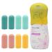 8 Pack Leak Proof Sleeves for Travel Container Toiletry Covers for Leak Proofing in Luggage Silicone Travel Bottles Leak Proof Tool Fits Most Size Bottles Elastic Sleeves for Women Men Colorful 8PCS