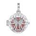 INFUSEU Charm Essential Oil Diffuser Necklace Aroma Diffuser for Women Girls Spiritual Butterfly Aromatherapy Jewelry Cubic Zirconia Elegant Flower Pendant and 7 Lava Stone Rock for Anxiety Breathing