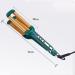 Buy 3 Barrel Curling Iron - Professional Ceramic Triple Barrel Hair Curler with LCD Display - Egg Roll Styling Tools (Green) - Ideal for Beautiful Curls - Buy Online on GoSupps.com