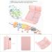 Portable Daily Pill Case - Foldable Magnetic Pill Box Organizer with 7 Compartments for Vitamins & Supplements - Pink - Buy Online on GoSupps.com