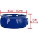 Linkidea Ceramic Shaving Soap Bowl - Non-Slip Handle, Wide Mouth, Large Capacity - Royalblue - Buy Online on GoSupps.com