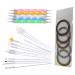 Warm Girl 2 Way Dotting Pen Dotting Tool Nail Art Brush Nail Striping Tape Tool Kit Set
