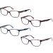HEEYYOK 4-Pack Oversized Reading Glasses for Men & Women | Comfort Spring Hinge Clear Lens | Ideal for Reading - Buy Online on GoSupps.com