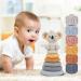 MalPlay Sensory Rubber 13-Piece Soft Tower Stacking Blocks | Baby Building Toy for Motor Skills | Ideal for 6+ Months - Buy Online on GoSupps.com
