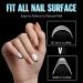 TOMICCA Short Oval French Nail Tips - 240pcs Natural Matte False Nails for Acrylic Extensions | Half Cover Artificial Nail Tips in 15 Sizes | Salon Quality Half Cover-Short Oval - Buy Online on GoSupps.com