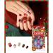 Bufenia 24Pcs Christmas Press on Nails - Red Glitter Elk Snowflake False Nails for Women and Girls - Buy Online on GoSupps.com