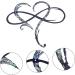 Alipis 1pc Pendant Decor Emblems Metal Wall Hanging Heart Steel Heart Wall Art Heart Heart-shaped Ornament 30x26cm Silver - Buy Online on GoSupps.com