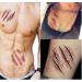 5 Pcs Halloween Zombie Scars Tattoos Fake Scab Bloody Makeup Terror Wound Scary Blood Injury Sticker - Buy Online on GoSupps.com