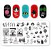 6-Piece Nail Art Stamping Plates Set - Christmas Tree Deer Snowflake Designs | Mwoot International Shipping - Buy Online on GoSupps.com