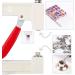 WORTHOFIRST Pearl Setting Machine - 15 Colors 8mm Pearls + Tools for DIY Accessories - 525 PCS Set - Buy Online on GoSupps.com