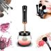 Kickstart Flash |Electronic make-up brush cleaner cleans and dries super fast brush tools for various cosmetics and make-up brush sizes battery operations