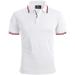 Swisswell men polo shirt briefly breathable tennis golf polo summer leisure sport quick drying t-shirts regular fit 1852 white xxl