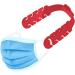 TBOC Adjustable Mask Extension - 5 Pack Red Silicone Ear Hooks for Comfort & Pain Relief - Adjustable Rubber Band Extender for Face Masks - Buy Online on GoSupps.com