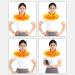 USB Heated Neck & Shoulder Support - Vibration Massage 3-Speed Heating Carbon Fiber - BVS154 Yellow | International Shipping - Buy Online on GoSupps.com
