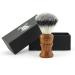 Silver lace razor brush for men - perfect for the care of your men - ensures the best shave at home or when traveling with an anti -moisture handle to hold