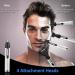 KouRy 4-in-1 USB Rechargeable Ear & Nose Hair Trimmer | Professional Waterproof Electric Eyebrow & Facial Hair Clipper with Stainless Steel Blade - Buy Online on GoSupps.com