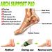 Ailaka Compression Arch Support Brace for Plantar Fasciitis & Flat Feet - 2 Pair Cushioned Sleeves for Pain Relief, Heel Spurs - 4 Count Black & Green - Buy Online on GoSupps.com