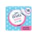 Lil-Lets Teens Liners X 16 | Petite & Slim Pantyliners for Girls & Teenagers | Unscented | Very Light Flow | Breathable Panty Liners | First Periods | Vegan Friendly 16 count (Pack of 1)
