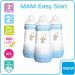 MAM Easy Start Anti-Colic Baby Bottle Pack of 3 - 260ml Medium Flow Teats Newborn Essentials Blue Designs - International Shipping - Buy Online on GoSupps.com