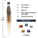 Ancient Lichenhaar Easy Braid - Professional Itch-Free Synthetic Fiber Crochet Hair Extensions (6 Packs 26 Inch 1B/27/613#) - Buy Online on GoSupps.com