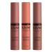 NYX PROFESSIONAL MAKEUP Butter Gloss Brown Sugar  Non-Sticky Lip Gloss - Pack Of 3 (Sugar High  Spiked Toffee  Butterscotch) Pack Of 3 (Sugar High  Spiked Toffee  Butterscotch) 0.81 Fl Oz (Pack of 1)