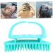 Collbath 2-in-1 Silicone Shampoo Brush for Women - Scalp Massager & Hair Cleaning Tool - Blue 10.5x7x5.5cm - Ideal for Adult Hair Care - Buy Online on GoSupps.com