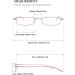 Vevesmundo Compact Metal Reading Glasses - Light Filter Spring Hinge Narrow Design - Pink Blue 4.0x Reading Aid - Buy Online on GoSupps.com