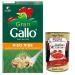 Italian Gourmet E.R. Gran Gallo Riso Ribe 100% Italian Rice ideal for any type of recipe cooking time 15 minutes 1 kg pack + Italian Gourmet Polpa di Pomodoro box 400 g