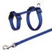 Trixie 6261 Harness with Leash for Guinea Pigs Nylon 21-35 cm/10 mm 1.25 m Blue for Rabbits