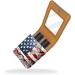 Buy Travel Lipstick Organizer Case | Portable Makeup Bag with Mirror | Vintage American Flag Design - Buy Online on GoSupps.com