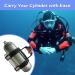 Acecare PCP Air Tank Strap - Adjustable Portable Handle for 6.8L/9L/12L Carbon Fiber Cylinder - Scuba Diving Carrier - Buy Online on GoSupps.com