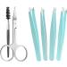 Eyebrow tweezers professional tweezers set of 4 types tweezers eyebrow brush and eyebrow scissors. Couple gift professional eyebrow tweezers eyebrow tweezers. - Buy Online on GoSupps.com